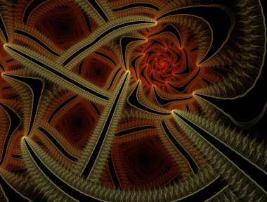 Hayali fraktal arkaplan resmi