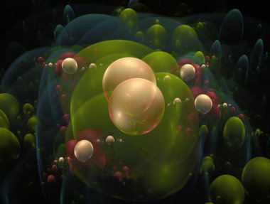 Hayali fraktal arkaplan resmi