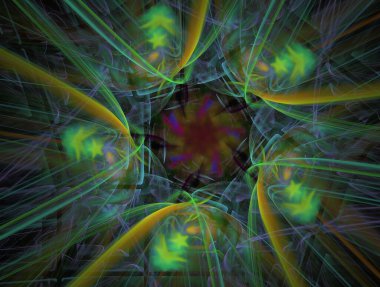 Hayali fraktal arkaplan resmi