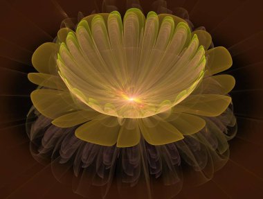 Hayali fraktal arkaplan resmi