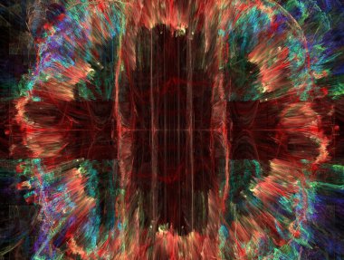 Hayali fraktal arkaplan resmi