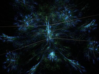 Hayali fraktal arkaplan resmi