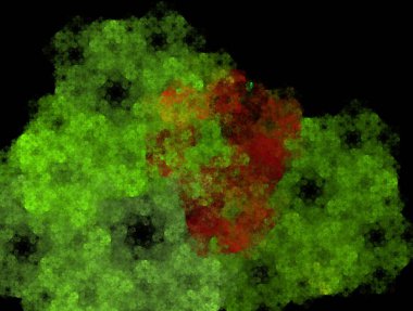 Hayali fraktal arkaplan resmi