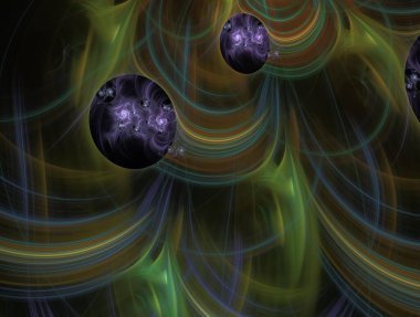 Hayali fraktal arkaplan resmi