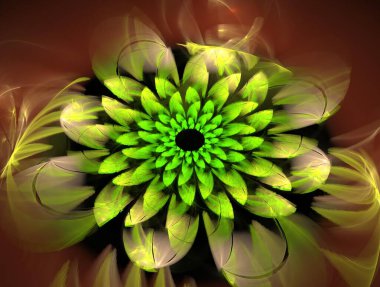 Hayali fraktal arkaplan resmi