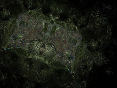 Hayali fraktal arkaplan resmi