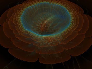 Hayali fraktal arkaplan resmi