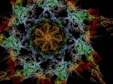 Hayali fraktal arkaplan resmi