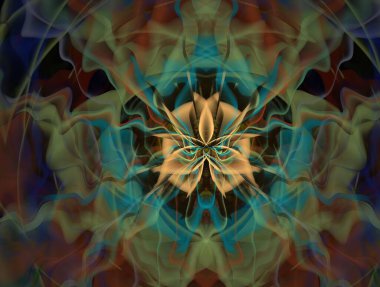 Hayali fraktal arkaplan resmi