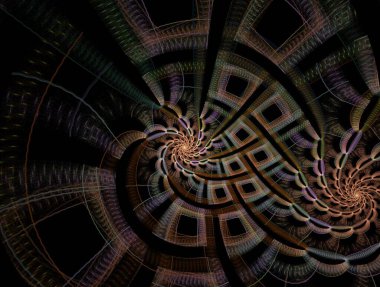 Hayali fraktal arkaplan resmi