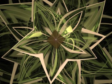 Hayali fraktal arkaplan resmi