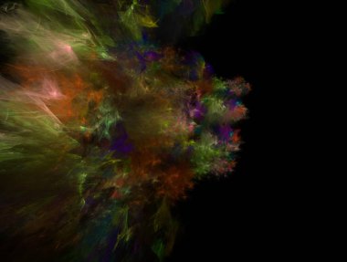 Hayali fraktal arkaplan resmi