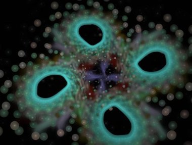 Hayali fraktal arkaplan resmi