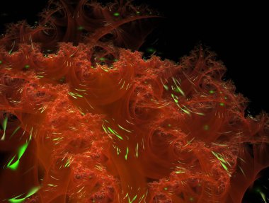 Hayali fraktal arkaplan resmi