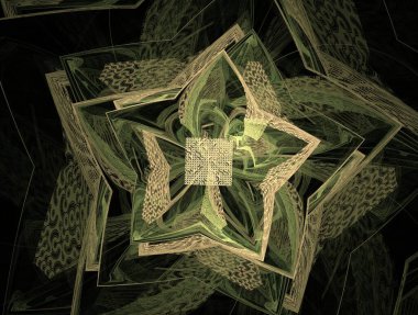 Hayali fraktal arkaplan resmi