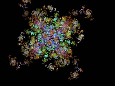 Hayali fraktal arkaplan resmi