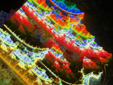 Hayali fraktal arkaplan resmi