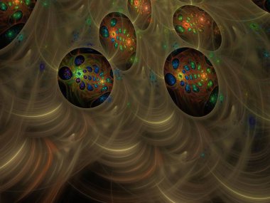 Hayali fraktal arkaplan resmi