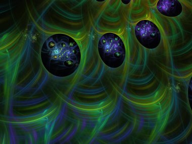 Hayali fraktal arkaplan resmi