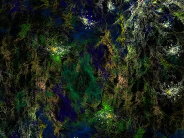 Hayali fraktal arkaplan resmi