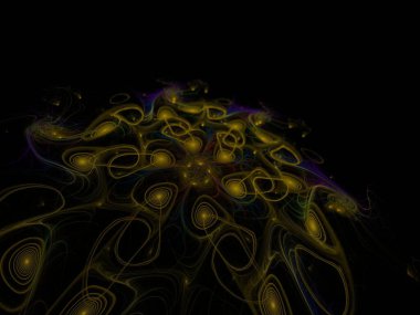 Hayali fraktal arkaplan resmi