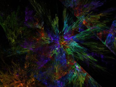 Hayali fraktal arkaplan resmi