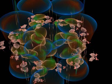 Hayali fraktal arkaplan resmi