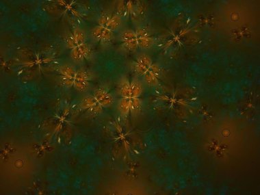 Resimsel fraktal arkaplan oluşturuldu