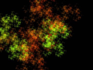 Resimsel fraktal arkaplan oluşturuldu