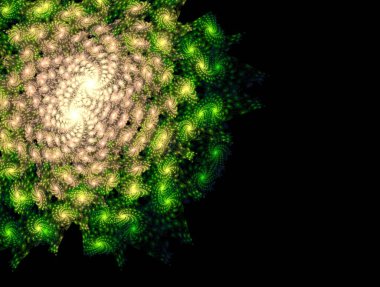 Resimsel fraktal arkaplan oluşturuldu