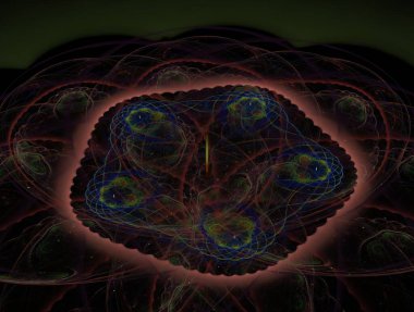 Resimsel fraktal arkaplan oluşturuldu