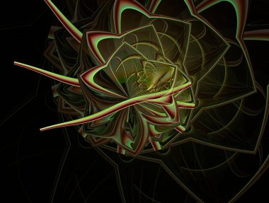 Resimsel fraktal arkaplan oluşturuldu