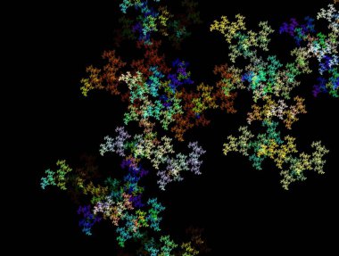 Resimsel fraktal arkaplan oluşturuldu