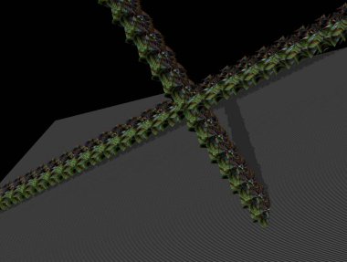 Resimsel fraktal arkaplan oluşturuldu