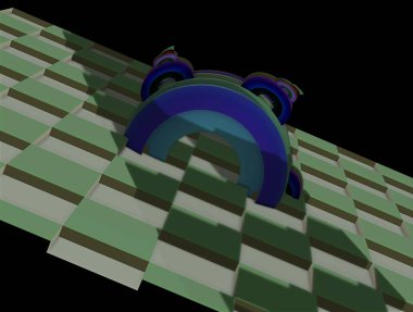 Resimsel fraktal arkaplan oluşturuldu