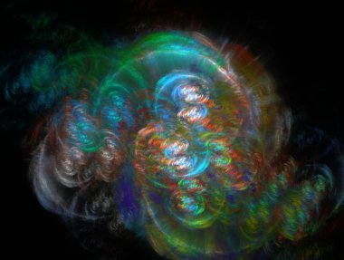 Resimsel fraktal arkaplan oluşturuldu