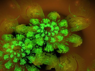 Resimsel fraktal arkaplan oluşturuldu