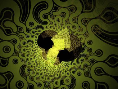 Resimsel fraktal arkaplan oluşturuldu