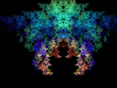 Resimsel fraktal arkaplan oluşturuldu