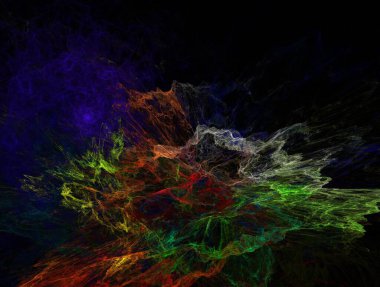 Resimsel fraktal arkaplan oluşturuldu