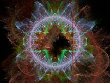 Resimsel fraktal arkaplan oluşturuldu