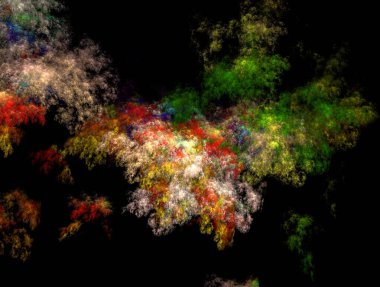 Resimsel fraktal arkaplan oluşturuldu