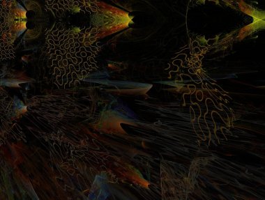 Resimsel fraktal arkaplan oluşturuldu