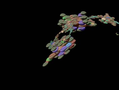 Resimsel fraktal arkaplan oluşturuldu