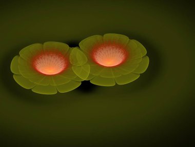 Resimsel fraktal arkaplan oluşturuldu