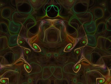 Resimsel fraktal arkaplan oluşturuldu