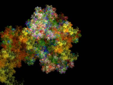 Resimsel fraktal arkaplan oluşturuldu