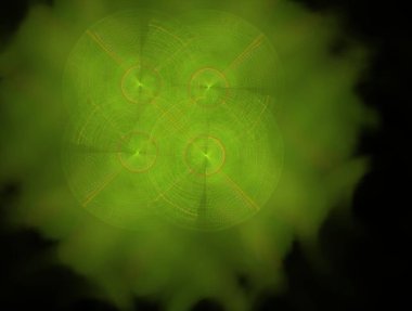 Resimsel fraktal arkaplan oluşturuldu