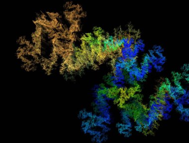 Resimsel fraktal arkaplan oluşturuldu