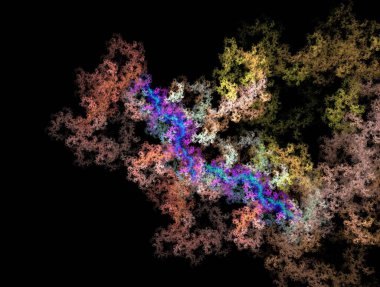 Resimsel fraktal arkaplan oluşturuldu